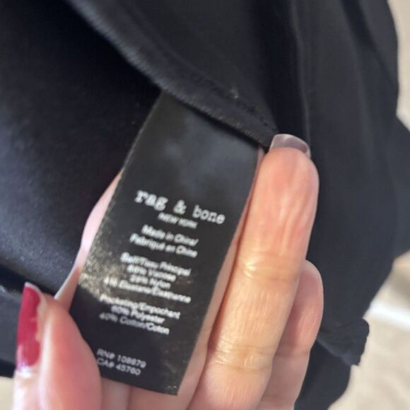 Rag & Bone Slade Black Blazer Women’s Ponte Tailored Jacket Designer - Picture 7 of 7